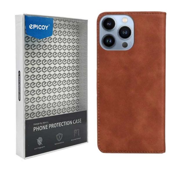 کیف کلاسوری اپیکوی مدل Wallet-ColorLeather مناسب برای گوشی موبایل اپل iPhone 15 Pro