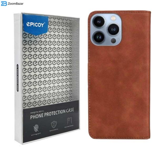 کیف کلاسوری اپیکوی مدل Wallet-ColorLeather مناسب برای گوشی موبایل اپل iPhone 15 Pro