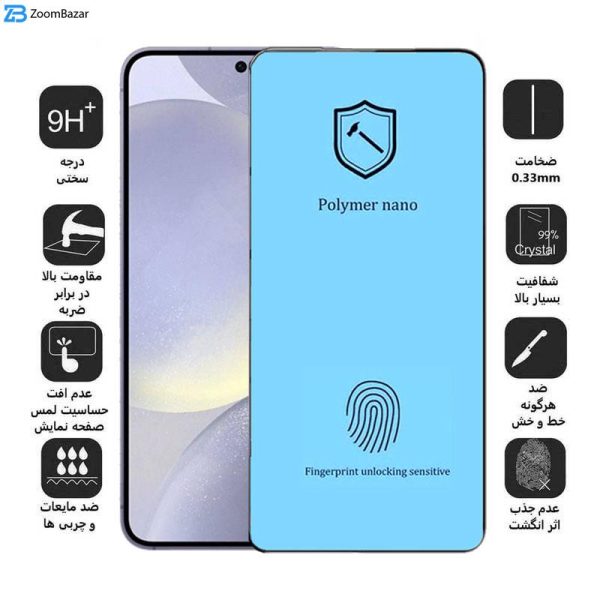 محافظ صفحه نمایش اپیکوی مدل Polymer Nano مناسب برای گوشی موبایل سامسونگ Galaxy S24 Plus