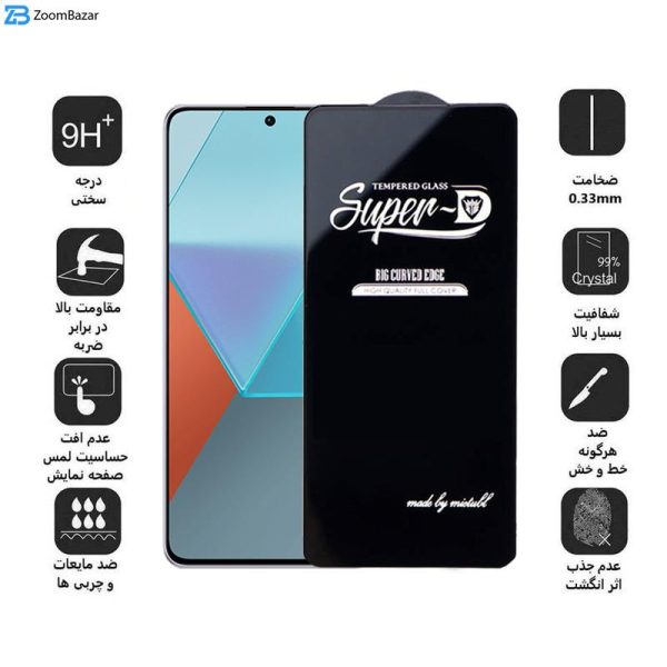 محافظ صفحه نمایش اپیکوی مدل Super 5D مناسب برای گوشی موبایل شیائومی Redmi Note 13 Pro 4G/5G /Note 13 4G/5G /Note 13R Pro