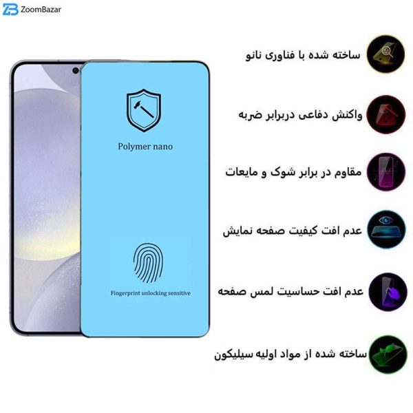 محافظ صفحه نمایش اپیکوی مدل Polymer Nano مناسب برای گوشی موبایل سامسونگ Galaxy S24 Plus