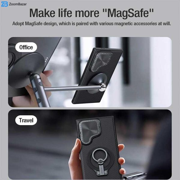 کاور نیلکین مدل Camshield Prop Magnetic مناسب برای گوشی موبایل سامسونگ Galaxy S24 Ultra