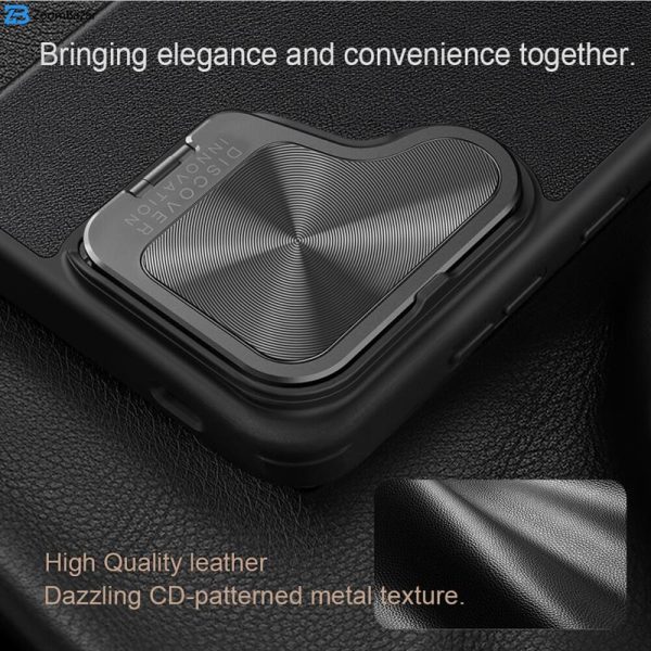 کیف کلاسوری نیلکین مدل Qin Prop Leather Classic Cloth مناسب برای گوشی موبایل سامسونگ Galaxy S24 Plus