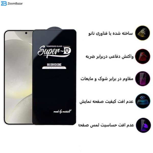 محافظ صفحه نمایش اپیکوی مدل Super 5D مناسب برای گوشی موبایل سامسونگ Galaxy S24