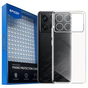 کاور اپیکوی مدل Transparent Clear مناسب برای گوشی موبایل شیائومی Poco X6 Pro 5G / Redmi K70E