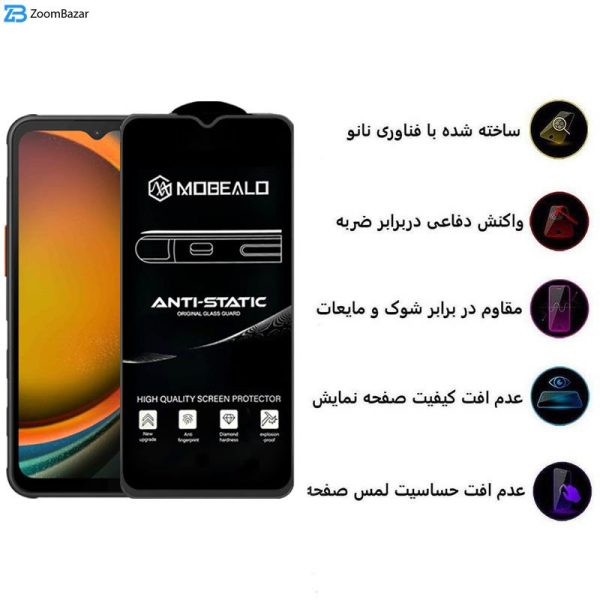 محافظ صفحه نمایش اپیکوی مدل Mobealo-AntiStatic مناسب برای گوشی موبایل سامسونگ Galaxy A14 4G/5G /Xcover7