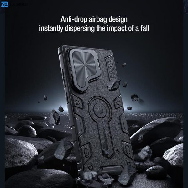 کاور نیلکین مدل CamShield Armor Prop Magnetic مناسب برای گوشی موبایل سامسونگ Galaxy S24 Ultra