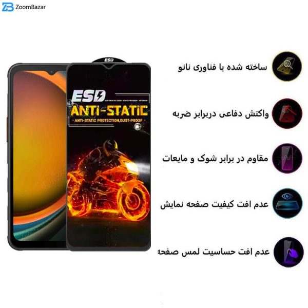 محافظ صفحه نمایش اپیکوی مدل Fiery-ESD مناسب برای گوشی موبایل سامسونگ Galaxy A14 4G/5G /Xcover7