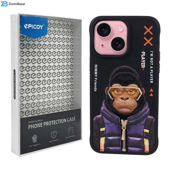 کاور اپیکوی مدل Nimmy Monkey مناسب برای گوشی موبایل اپل iPhone 15