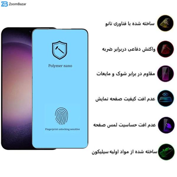 محافظ صفحه نمایش اپیکوی مدل Polymer Nano مناسب برای گوشی موبایل سامسونگ Galaxy S24