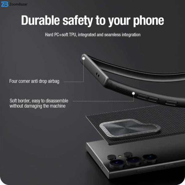 کاور نیلکین مدل Textured Prop مناسب برای گوشی موبایل سامسونگ Galaxy S24 Ultra