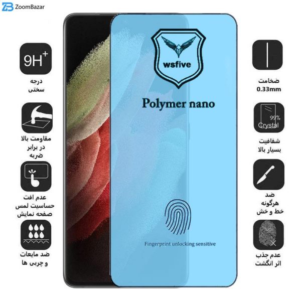 محافظ صفحه نمایش اپیکوی مدل Polymer Nano مناسب برای گوشی موبایل سامسونگ Galaxy S21 Ultra