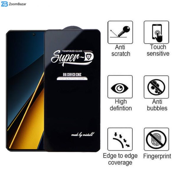 محافظ صفحه نمایش اپیکوی مدل Super 5D مناسب برای گوشی موبایل شیائومی Poco X6 Pro/ Poco X6/ Poco M6 Pro 4g