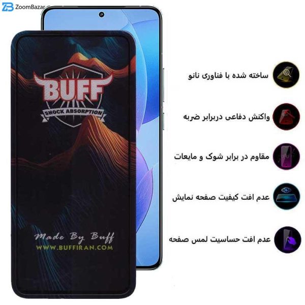 محافظ صفحه نمایش 5D بوف مدل Mountain مناسب برای گوشی موبایل شیائومی Redmi K70 Pro / K70 / K70E