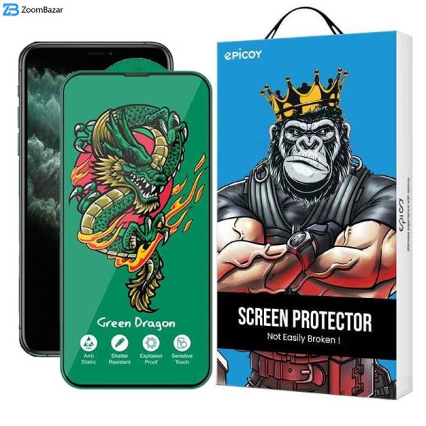 محافظ صفحه نمایش اپیکوی مدل Green Dragon ExplosionProof مناسب برای گوشی موبایل اپل iPhone 11 Pro Max/ Xs Max