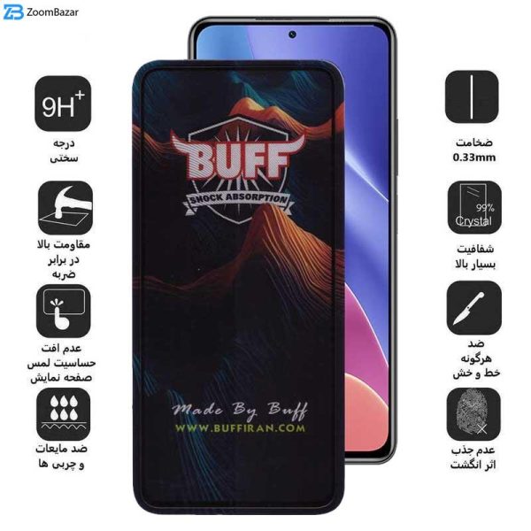 محافظ صفحه نمایش 5D بوف مدل Mountain مناسب برای گوشی موبایل شیائومی Redmi K40 Ultra / K40 Gaming / K40 Pro Plus / K40 Pro / K40S / K40