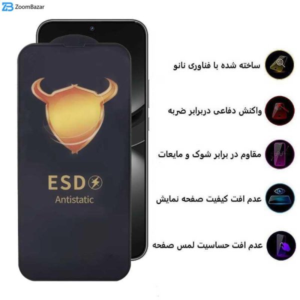 محافظ صفحه نمایش اپیکوی مدل Golden ESD مناسب برای گوشی موبایل هوآوی Nova 12 / Nova 12 Lite / Nova 11 SE / Nova 10 SE