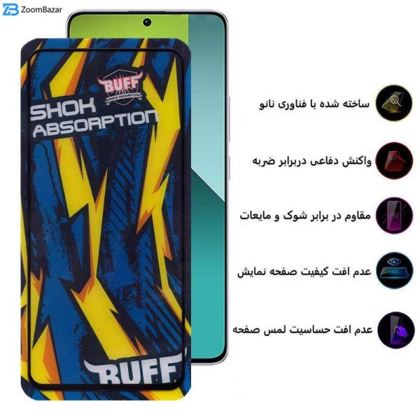 محافظ صفحه نمایش بوف مدل Shock-Shock-G مناسب برای گوشی موبایل شیائومی Redmi Note 13 4G / 5G / Note 13 Pro 4G / 5G / Note 13R Pro