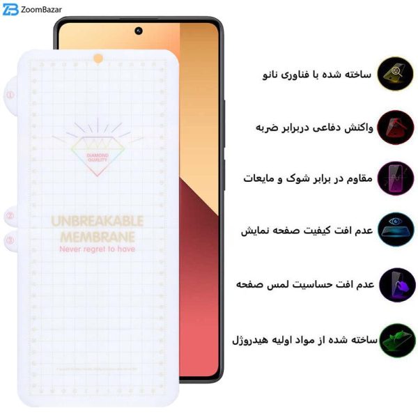 محافظ صفحه نمایش بوف مدل Hydrogel مناسب برای گوشی موبایل شیائومی Redmi Note 13 Pro 4G/5G / Note 13 4G/5G / Note 13R Pro