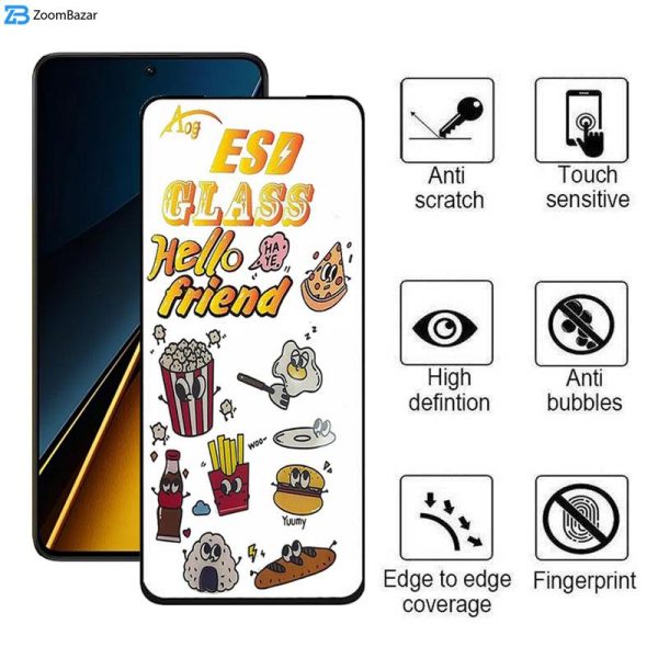 محافظ صفحه نمایش اپیکوی مدل ESD 2024 مناسب برای گوشی موبایل شیائومی Poco X6 Pro/ X6/ M6 Pro 4G