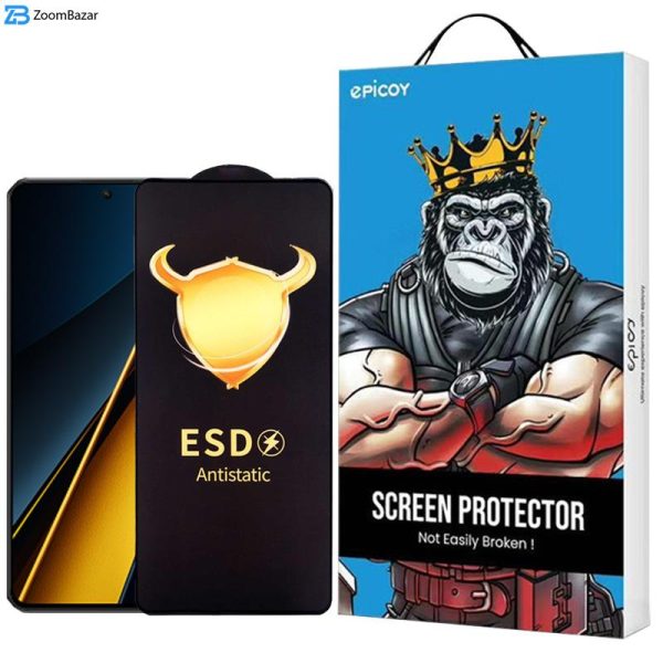 محافظ صفحه نمایش اپیکوی مدل Golden ESD مناسب برای گوشی موبایل شیائومی Poco X6 Pro/ Poco X6/ Poco M6 Pro 4g