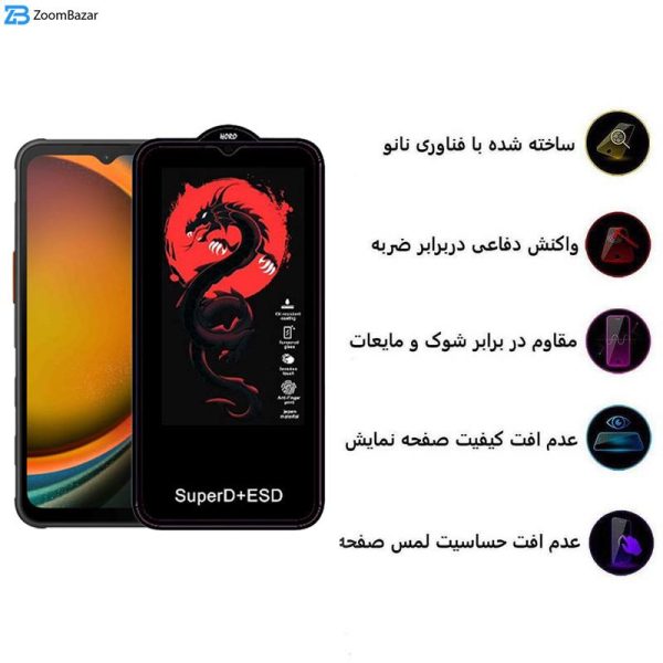 محافظ صفحه نمایش اپیکوی مدل Dragon ESD مناسب برای گوشی موبایل سامسونگ Galaxy A14 4G/5G /Xcover7