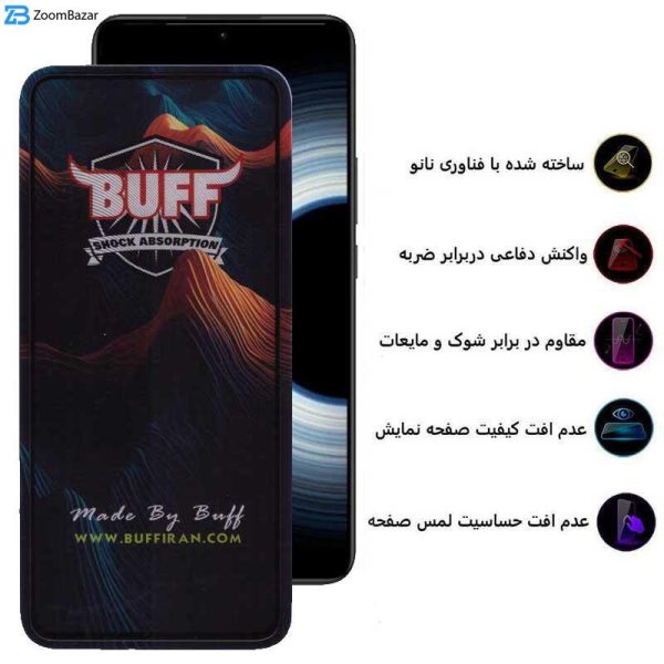 محافظ صفحه نمایش 5D بوف مدل Mountain مناسب برای گوشی موبایل شیائومی Redmi K50 Ultra / K50 Gaming / K50 Pro / K50