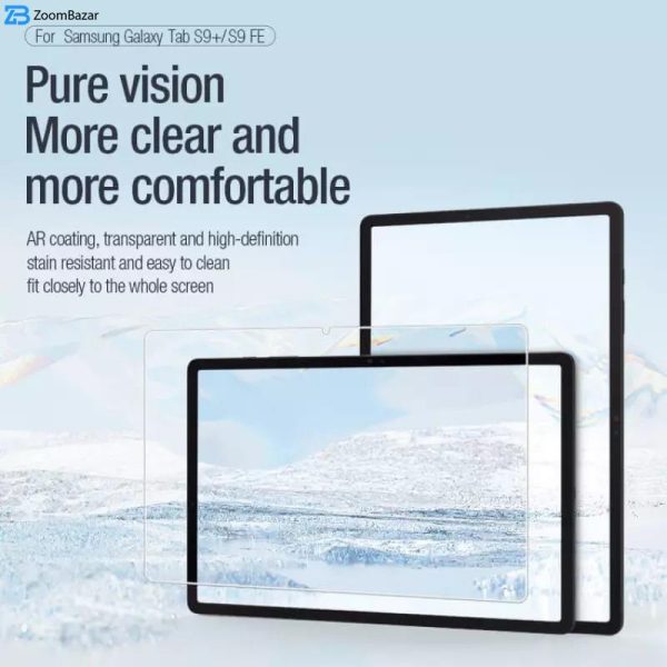 محافظ صفحه نمایش نیلکین مدل Pure AR Film مناسب برای تبلت سامسونگ Galaxy Tab X610/ X616B/ X810/ X816B/ X800/ X806/ T976B/ T975/ T730/ T736