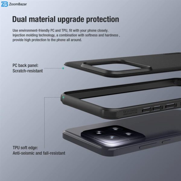 کاور نیلکین مدل Super Frosted Shield Pro مناسب برای گوشی موبایل شیائومی Xiaomi 14