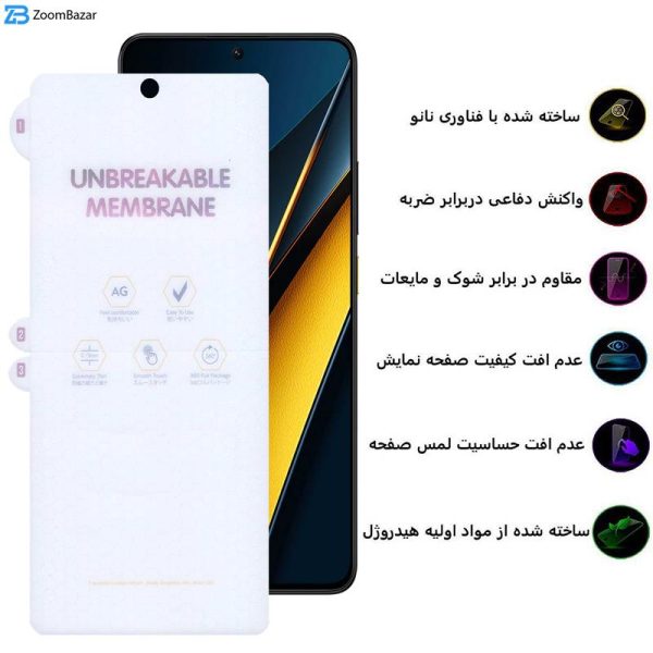 محافظ صفحه نمایش مات بوف مدل Hydrogel-Matte مناسب برای گوشی موبایل شیائومی Poco X6 Pro / X6 / M6 Pro 4G