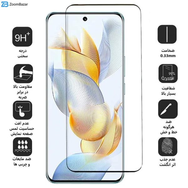 محافظ صفحه نمایش بوف مدل FullGlue-Max-G مناسب برای گوشی موبایل آنر Honor 90 / 90 Pro