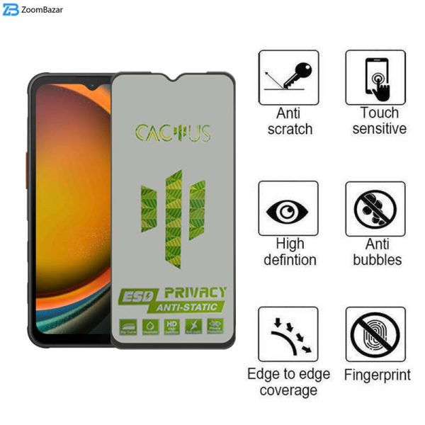 محافظ صفحه نمایش حریم شخصی اپیکوی مدل Cactus-ESD-Privacy مناسب برای گوشی موبایل سامسونگ Galaxy A14 4G/5G /Xcover7