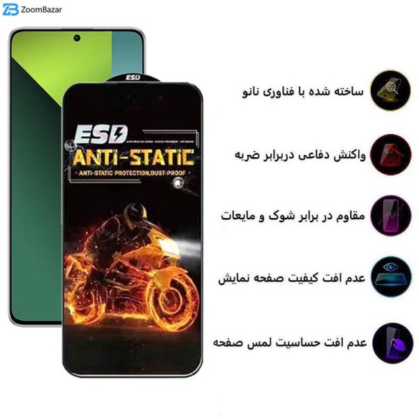 محافظ صفحه نمایش اپیکوی مدل Fiery ESD مناسب برای گوشی موبایل شیائومی Redmi Note 13 4G/5G / Note 13 Pro 4G/5G / Note 13R Pro