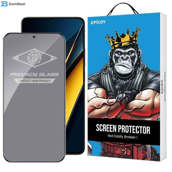 محافظ صفحه نمایش اپیکوی مدل Privacy مناسب برای گوشی موبایل شیائومی Poco X6 Pro / X6/ M6 Pro 4G