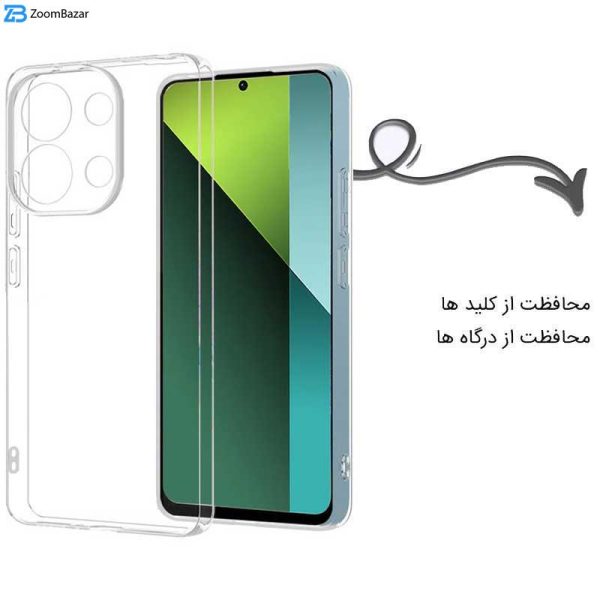 کاور اپیکوی مدل Transparent Clear مناسب برای گوشی موبایل شیائومی Redmi Note 13 Pro 5G/ Poco X6 5G