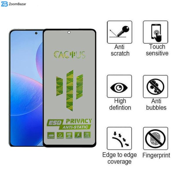 محافظ صفحه نمایش حریم شخصی اپیکوی مدل Cactus-ESD-Privacy مناسب برای گوشی موبایل شیائومی Redmi K70 / K70 Pro / K70E