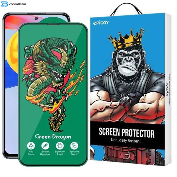 محافظ صفحه نمایش اپیکوی مدل Green Dragon ExplosionProof مناسب برای گوشی موبایل شیائومی Redmi Note 11 Pro 5G/4G / Note 11E Pro/ Note 11 Pro Plus 5G (China/India)/ Note 11 Pro 5G (China)