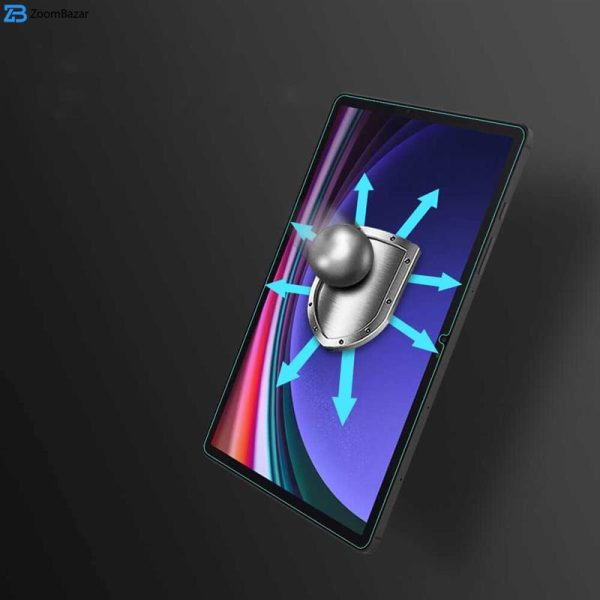 محافظ صفحه نمایش بوف مدل 5D مناسب برای تبلت سامسونگ Galaxy Tab S9 Plus / S9 FE Plus / S8 Plus / S7 Plus / S7 FE