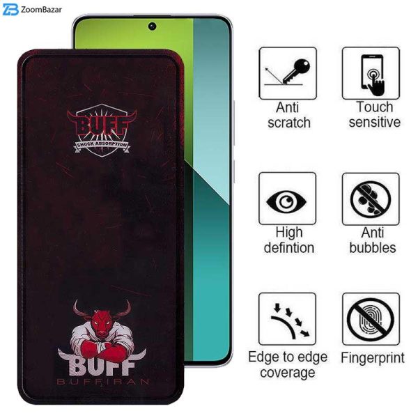 محافظ صفحه نمایش بوف مدل Muscle-Bull مناسب برای گوشی موبایل شیائومی Redmi Note 13 4G / 5G / Note 13 Pro 4G / 5G / Note 13R Pro