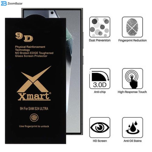 محافظ صفحه نمایش اپیکوی مدل Xmart 9D مناسب برای گوشی موبایل سامسونگ Galaxy S24 Ultra