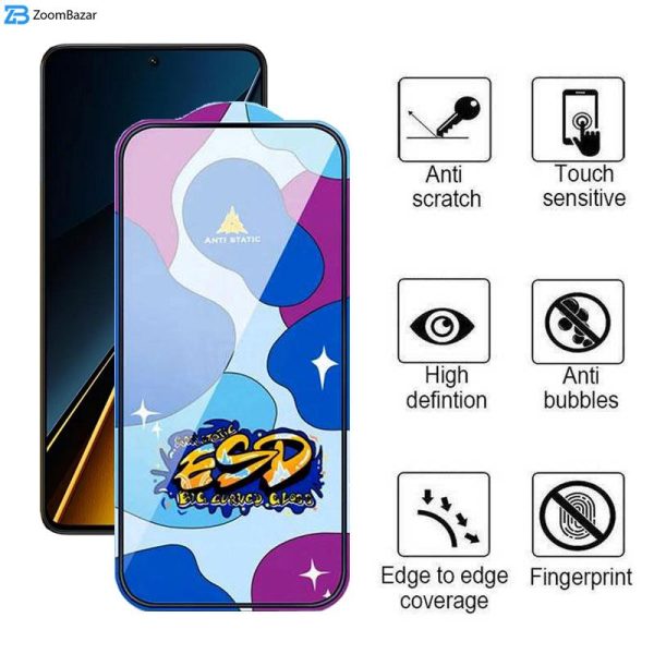 محافظ صفحه نمایش اپیکوی مدل Star ESD مناسب برای گوشی موبایل شیائومی Poco X6 Pro/ X6/ M6 Pro 4G