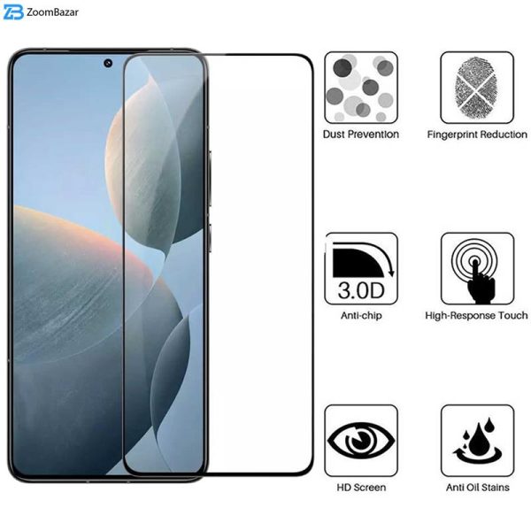 محافظ صفحه نمایش بوف مدل 5D مناسب برای گوشی موبایل شیائومی Redmi K70 / K70 Pro / K70E