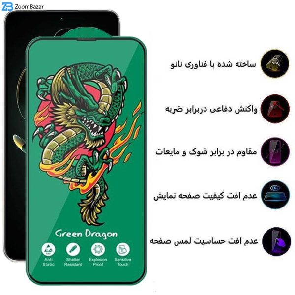 محافظ صفحه نمایش اپیکوی مدل Green Dragon ExplosionProof مناسب برای گوشی موبایل شیائومی Redmi K60 Ultra/ K60 Pro/ K60/ K60E