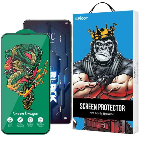 محافظ صفحه نمایش اپیکوی مدل Green Dragon ExplosionProof مناسب برای گوشی موبایل شیائومی Black Shark 5 Pro/ Balck Shark 5/ Black Shark 4 Pro/ Black Shark 4/ Black Shark 3/3S