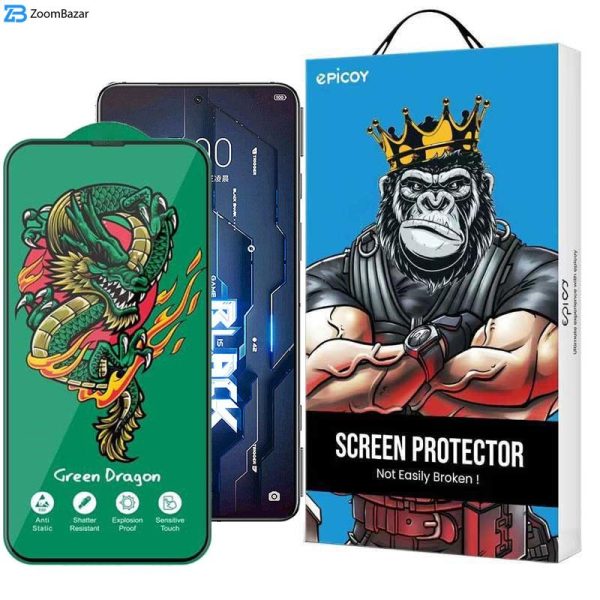 محافظ صفحه نمایش اپیکوی مدل Green Dragon ExplosionProof مناسب برای گوشی موبایل شیائومی Black Shark 5 Pro/ Balck Shark 5/ Black Shark 4 Pro/ Black Shark 4/ Black Shark 3/3S