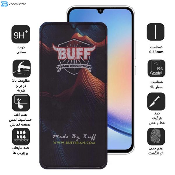 محافظ صفحه نمایش بوف مدل Mountain-G مناسب برای گوشی موبایل سامسونگ Galaxy A34