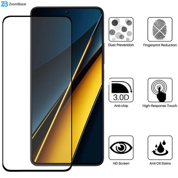 محافظ صفحه نمایش سرامیکی بوف مدل Ceramic-G مناسب برای گوشی موبایل شیائومی Poco X6 Pro / X6 / M6 Pro 4G