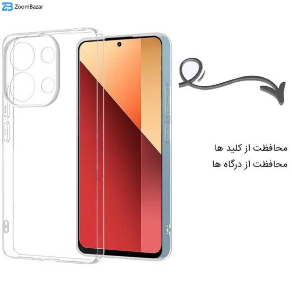 کاور اپیکوی مدل Transparent Clear مناسب برای گوشی موبایل شیائومی Redmi Note 13 Pro 4G