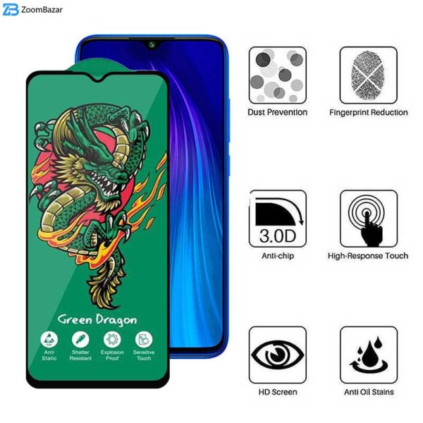 محافظ صفحه نمایش اپیکوی مدل Green Dragon ExplosionProof مناسب برای گوشی موبایل شیائومی Redmi Note 8/ Redmi Note 8 2021/ Redmi Note 8T