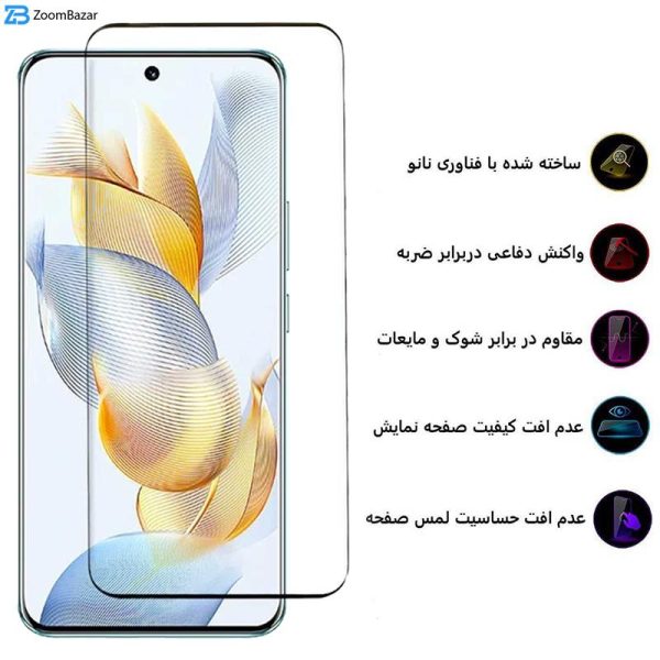 محافظ صفحه نمایش بوف مدل FullGlue-Max-G مناسب برای گوشی موبایل آنر Honor 90 / 90 Pro